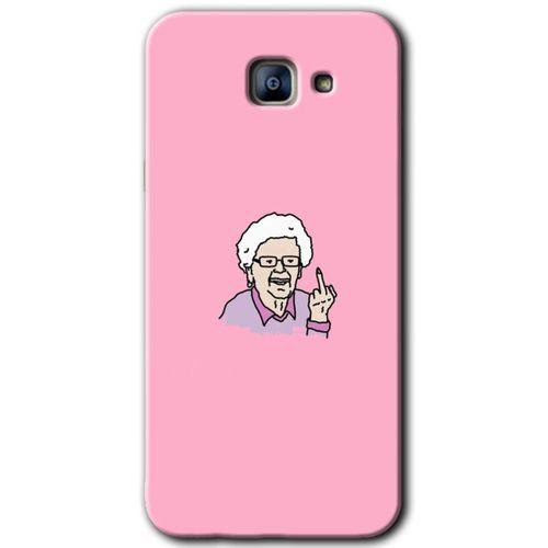 Samsung Galaxy A8 2016 Kılıf HD Desen Baskılı Arka Kapak - Bad Grandmother