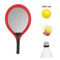 Badminton Seti ve Soft Tenis Topu - RKT-35 - Kırmızı