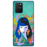 Lopard Samsung Galaxy S10 Lite Uyumlu Kılıf Sürreal Yüzler ♀ (12) Koruyucu Silikon Desenli
