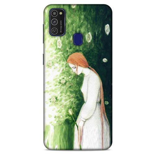 Samsung Galaxy M21 Kılıf Depresyon (16) Kalın Kılıf Turuncu Mavi