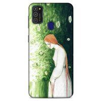 Samsung Galaxy M21 Kılıf Depresyon (16) Kalın Kılıf Turuncu Mavi