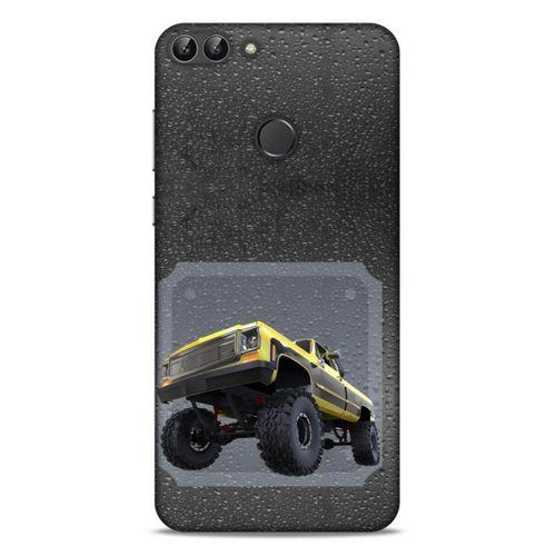 Lopard Huawei Psmart Uyumlu Kılıf PickUpX (22) Tam Koruma Kılıfı Sarı Siyah