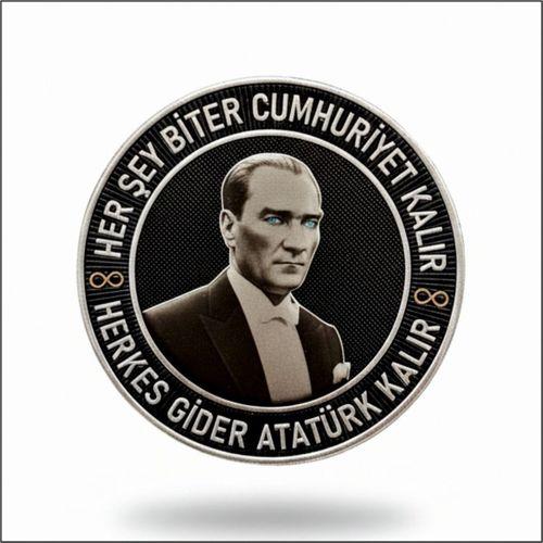 HER ŞEY BİTER CUMHURİYET KALIR ATATÜR  PEÇ - Arma - TPU PEÇ