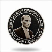 HER ŞEY BİTER CUMHURİYET KALIR ATATÜR  PEÇ - Arma - TPU PEÇ