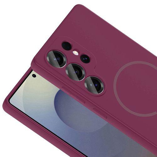 Galaxy S24 Ultra Kılıf M-safe Şarj Özellikli Zore Meta Kapak