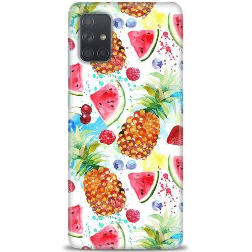Samsung Galaxy A71 Kılıf HD Baskılı Kılıf - Meyveler + Tam Ekran Koruyucu