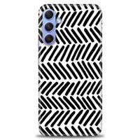 Samsung Galaxy A24 Kılıf HD Baskılı Kılıf - Siyah Çubuklar + Tam Ekran Koruyucu