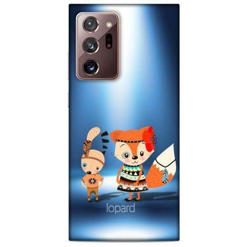 Samsung Galaxy Note 20 Ultra Kılıf FunnyMaX (1) Kılıfı Mavi Beyaz