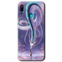Huawei P smart 2019 Kılıf Baskılı Kapak - Dragon Snake + 5D Tam Kaplayan Cam