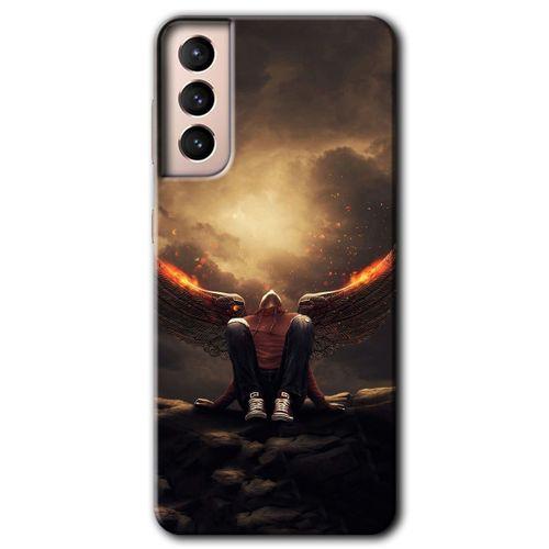 Potkal Hediye Fabrikası Samsung Galaxy S21 Plus Kılıf HD Desen Baskılı Arka Kapak - Wings of Power