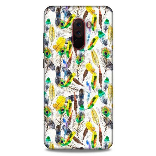 Xiaomi Pocophone F1 Kılıf Desenli Özel Seri Tüyler (5) Koruma Kabı