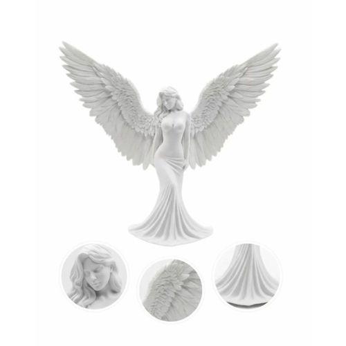 Kanatlı Melek Figürü 3d Baskı Dekoratif Heykel Biblo Ev Ofis Aksesuarı