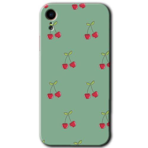 Potkal Hediye Fabrikası iPhone XR Kılıf HD Desen Baskılı Arka Kapak - Kiraz Berry