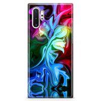 Samsung Galaxy Note 10 Plus Kılıf Psikedelik Suluboya Arka Kapak Koruma Desenli Full Koruyucu
