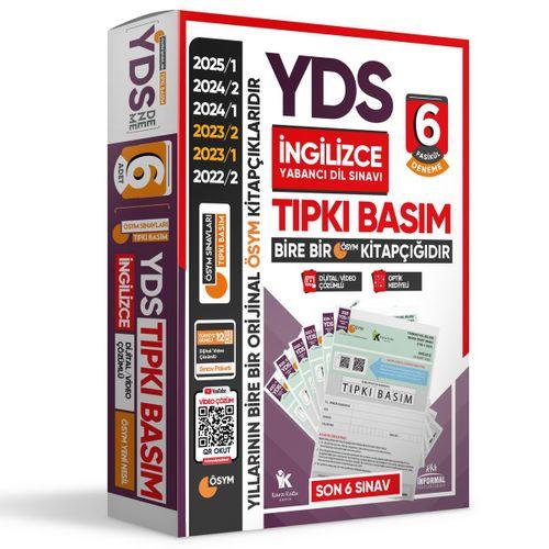 2025 YDS İngilizce ÖSYM Tıpkı Basım Çıkmış Soru 6lı Deneme Paketi Video/PDF Çözümlü Türkiye Geneli