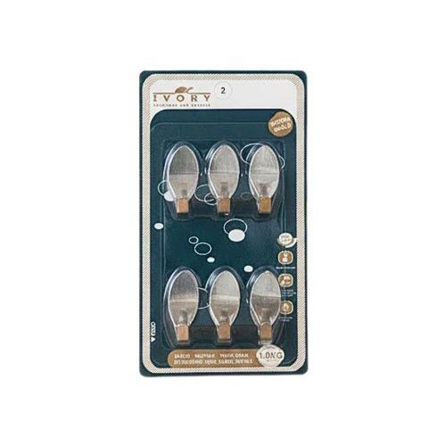 Oval 6'li Metal Yapışkanlı Askı