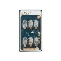 Oval 6'li Metal Yapışkanlı Askı