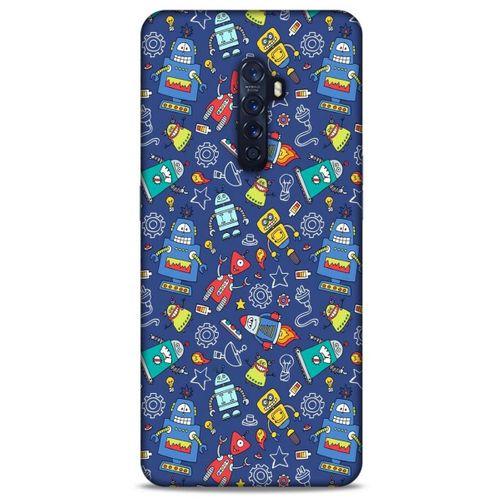 Retro (7) Desen Telefon Kılıfı Renkli Oppo Reno 2 Kılıf