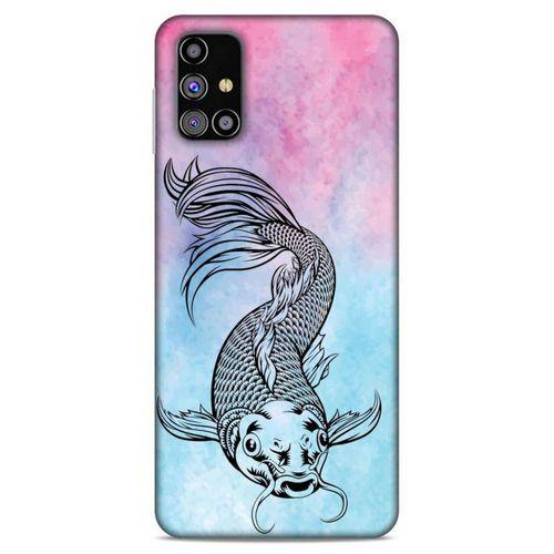 Lopard Samsung Galaxy M31s Uyumlu Kılıf Tattoo's (31) TPU Kılıf Balık Dövmesi