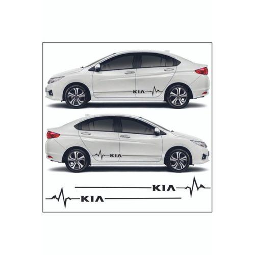 Kia Rio İçin Uyumlu Aksesuar Yan Şerit Oto Ritim Sticker
