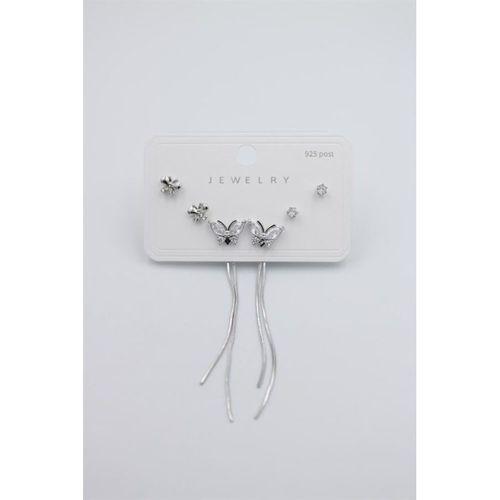 Çoklu Set Küpe - Gümüş