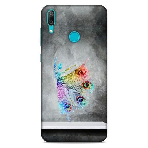 Huawei Y7 Prime 2019 Kılıf Desenli Özel Seri Tüyler (38) Neo Hybrid Kılıf