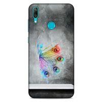 Huawei Y7 Prime 2019 Kılıf Desenli Özel Seri Tüyler (38) Neo Hybrid Kılıf