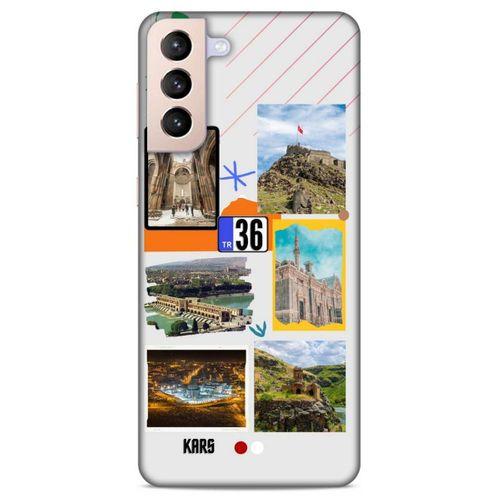 Lopard Samsung Galaxy S21 Plus Uyumlu Kılıf Şehirli ※ (36) Kars Glitter Kılıf