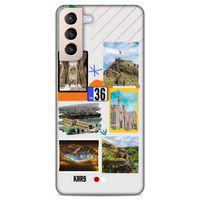 Lopard Samsung Galaxy S21 Plus Uyumlu Kılıf Şehirli ※ (36) Kars Glitter Kılıf