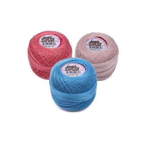 3 Adet Kaplan Etamin Ve Kanaviçe İpi 8 No Kod/Renk: 101 - 302 - 995 - Ryl