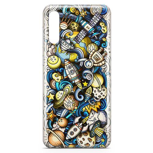 Samsung Galaxy A70 Kılıf Uzay Yolu Arka Kapak Koruma Desenli Full Koruyucu