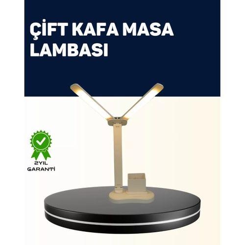 Ayarlanabilir Kısılabilir Led Masa Lambası | Entegre Kalemlik Ve Telefon Tutucu Özellikli