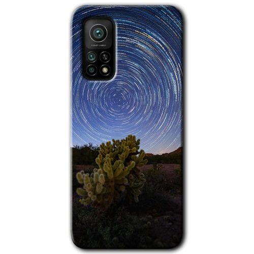 Xiaomi Mi 10T Pro HD Baskılı Kılıf + 9D Tam Ekran Koruyucu - Eclipse Sky