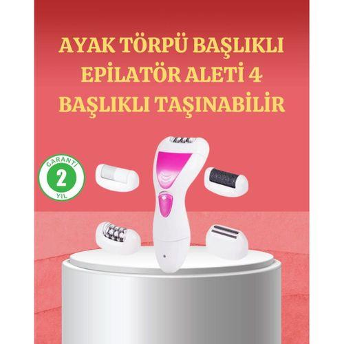4 Başlıklı Kablosuz Şarjlı Epilasyon Cihazı