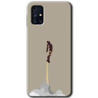 Potkal Hediye Fabrikası Samsung Galaxy M31s HD Baskılı Kılıf + 9D Tam Ekran Koruyucu - İronman-Airport