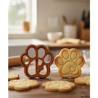 Kalpli Patili Kurabiye Kalıbı ve Hamur Kesici – Şeker Hamuru ve Oyun Hamuru İçin Tek Parça Kalıp