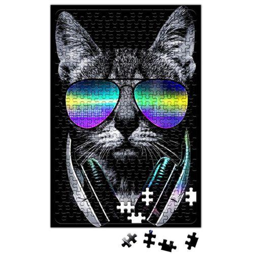 Havalı DJ Cool Kedi Puzzle 240 Parça Yapboz