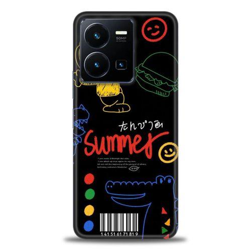 Xiaomi Redmi Note 12 5G Kılıf HD Baskılı Kılıf - Summer + Tam Ekran Koruyucu