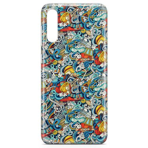 Samsung Galaxy A30s Kılıf Uludağ Doodle Arka Kapak Koruma Desenli Full Koruyucu
