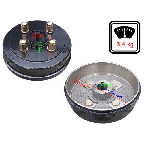 SEVGENT E-Bis 3 Tekerli Arka Göbek 180 Mm Bijonlu 25-29 (3,4 Kg)