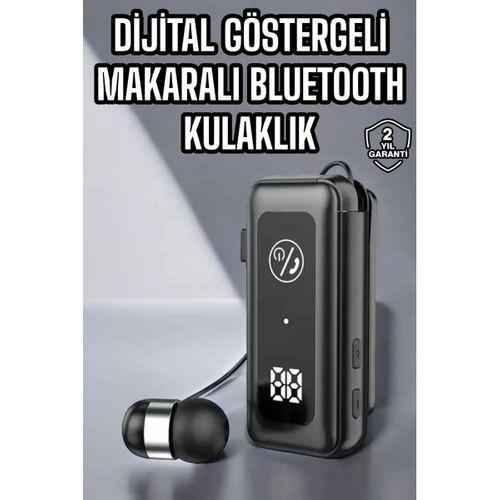 Kablolu Makaralı Bluetooth Kulaklık Uzun Pil Ömrü Dijital Göstergeli