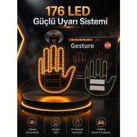 Led Işık El İşareti Araç Camı İçin Uzaktan Kumandalı