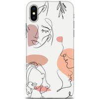 iPhone XS Kılıf HD Baskılı Kılıf - Silüetler + Tam Ekran Koruyucu