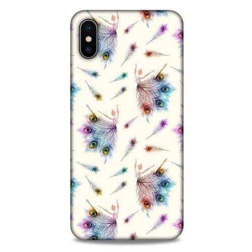 Apple iPhone XS Max Kılıf Desenli Özel Seri Tüyler (35) Fit Design Kılıf