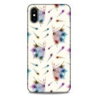Apple iPhone XS Max Kılıf Desenli Özel Seri Tüyler (35) Fit Design Kılıf