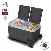 ICECO MCD75D 12/24Volt 75 Litre Kompresörlü Çift Bölmeli Tekerlekli Outdoor Oto Buzdolabı/Dondurucu
