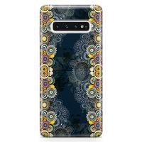 Samsung Galaxy S10 Plus Kılıf Ayçiçkli Motifler Arka Kapak Koruma Desenli Full Koruyucu