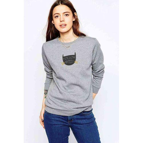 Follow MyFeet Baskılı Gri Kadın Sweatshirt