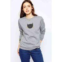 Follow MyFeet Baskılı Gri Kadın Sweatshirt