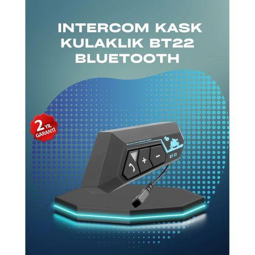Bt22 Kask Bluetooth Kulaklık Su Geçirmez Motosiklet İletişim Sistemi